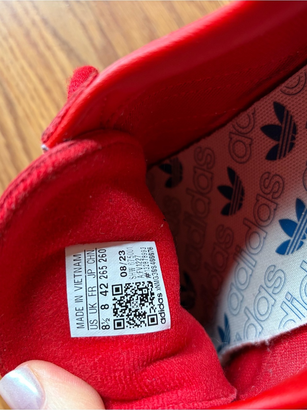 adidas Red Suede Spezial Sneakers - Picture 8 of 8